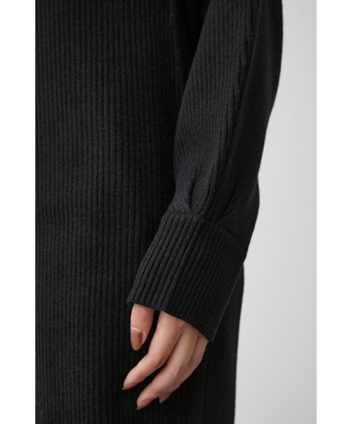 AZUL by moussy（アズールバイマウジー）の「LAYERD SET KNIT TUNIC/レイヤードセットニットチュニック（チュニック・レディース・ダークオレンジ/グレー/ブラック・FREE）」の11枚目の写真