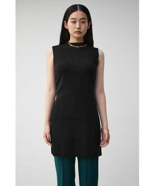 AZUL by moussy（アズールバイマウジー）の「LAYERD SET KNIT TUNIC/レイヤードセットニットチュニック（チュニック・レディース・ダークオレンジ/グレー/ブラック・FREE）」の13枚目の写真