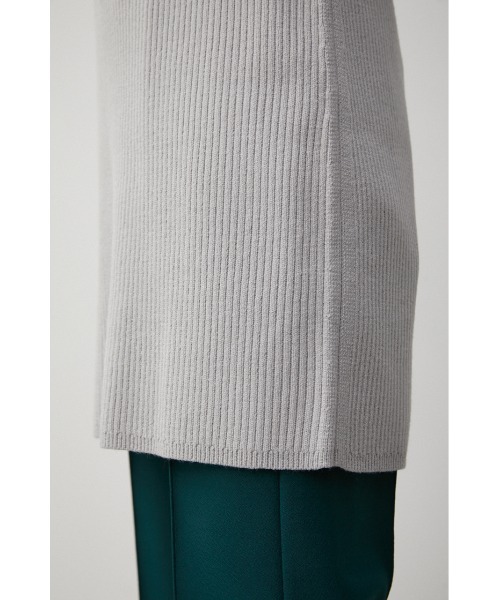 AZUL by moussy（アズールバイマウジー）の「LAYERD SET KNIT TUNIC/レイヤードセットニットチュニック（チュニック・レディース・ダークオレンジ/グレー/ブラック・FREE）」の22枚目の写真