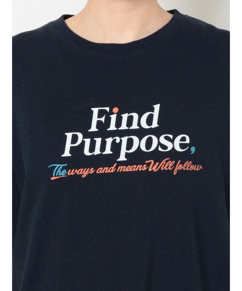 Ungrid（アングリッド）の「Find PurposeロゴルーズTee（Tシャツ/カットソー・レディース・ベージュ/ネイビー/オフホワイト・FREE）」の18枚目の写真
