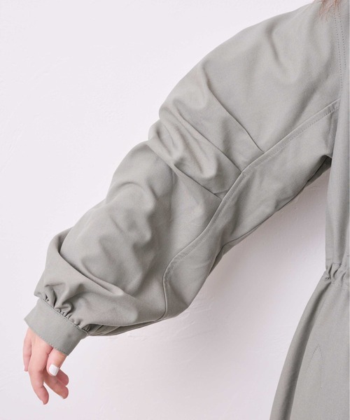 KOH.style（コースタイル）の「バックプリーツM-65ミリタリーコート（スカート・レディース・キャメル/ブラック/カーキ・LARGE/MEDIUM）」の19枚目の写真