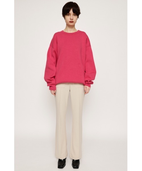 SLY（スライ）の「HW PATCH PK C/P FLARE PT ハイウエスト パッチポケット センタープレス フレアパンツ セットアップ可能（スラックス・レディース・レッド/ブラック/アイボリー・1/2）」の4枚目の写真