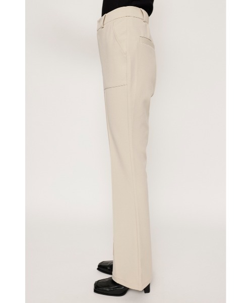 SLY（スライ）の「HW PATCH PK C/P FLARE PT ハイウエスト パッチポケット センタープレス フレアパンツ セットアップ可能（スラックス・レディース・レッド/ブラック/アイボリー・1/2）」の7枚目の写真