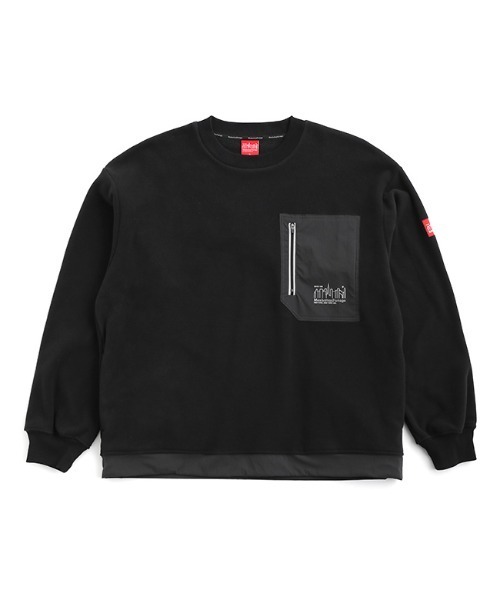 Manhattan Portage（マンハッタンポーテージ）の「Crew Neck Pull Over（その他トップス・メンズ・アイボリー/ブラック・LARGE/MEDIUM）」の2枚目の写真