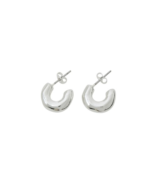 ADAM ET ROPE'(アダムエロペ)の「【LES BIJOUX】ニュアンスフープピアス(ピアス(両耳用)・レディース・シルバー/ゴールド・FREE)」の8枚目の写真