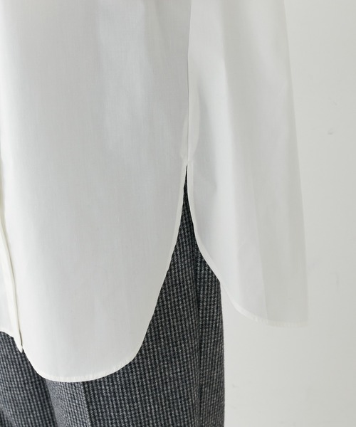 PUAL CE CIN(ピュアルセシン)の「【Du noir】バンド/ノーカラーブラウス(シャツ/ブラウス・レディース・ホワイト/ホワイト系・FREE)」の15枚目の写真