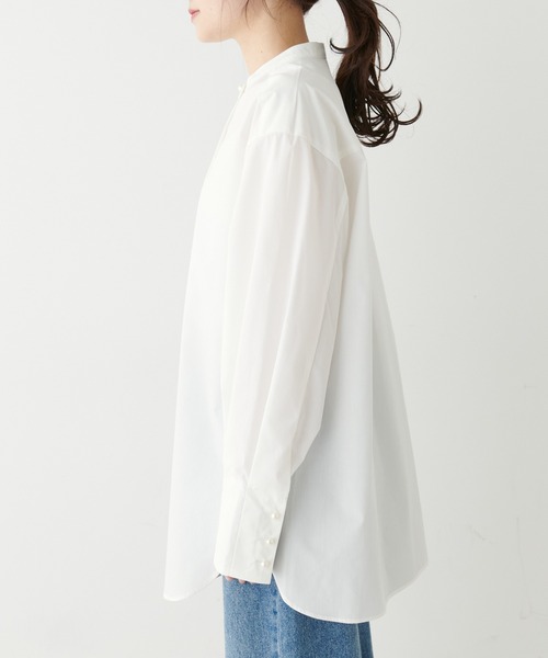 PUAL CE CIN(ピュアルセシン)の「【Du noir】バンド/ノーカラーブラウス(シャツ/ブラウス・レディース・ホワイト/ホワイト系・FREE)」の21枚目の写真