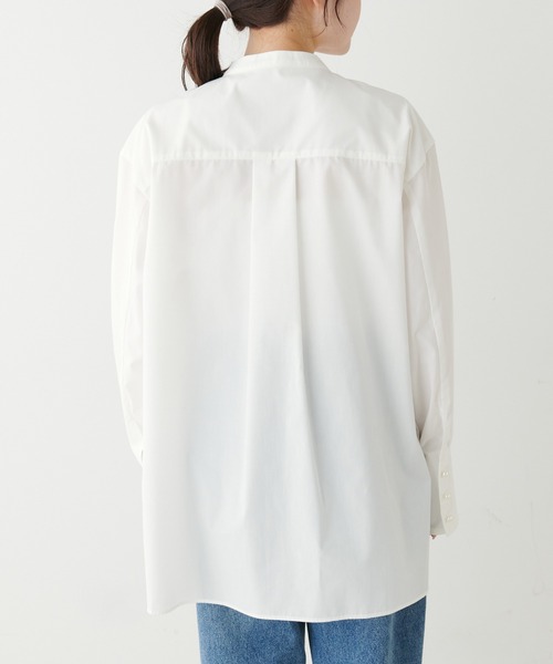 PUAL CE CIN(ピュアルセシン)の「【Du noir】バンド/ノーカラーブラウス(シャツ/ブラウス・レディース・ホワイト/ホワイト系・FREE)」の22枚目の写真