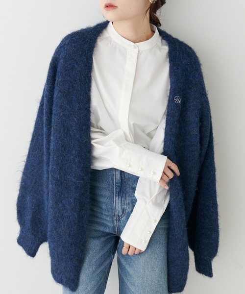 PUAL CE CIN(ピュアルセシン)の「【Du noir】バンド/ノーカラーブラウス(シャツ/ブラウス・レディース・ホワイト/ホワイト系・FREE)」の5枚目の写真