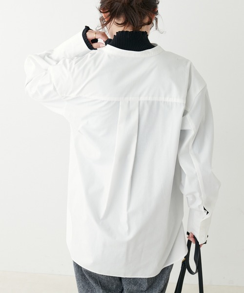 PUAL CE CIN(ピュアルセシン)の「【Du noir】バンド/ノーカラーブラウス(シャツ/ブラウス・レディース・ホワイト/ホワイト系・FREE)」の19枚目の写真