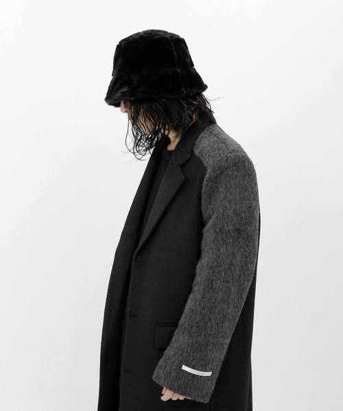 minsobi（ミンソビ）の「フェイクファーバケットハット（ハット・レディース・ブラック/ベージュ・FREE）」の12枚目の写真