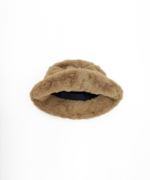 minsobi（ミンソビ）の「フェイクファーバケットハット（ハット・レディース・ブラック/ベージュ・FREE）」の20枚目の写真