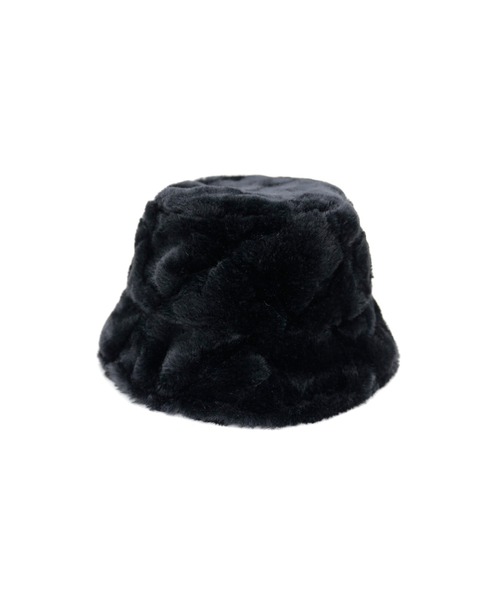 minsobi（ミンソビ）の「フェイクファーバケットハット（ハット・レディース・ブラック/ベージュ・FREE）」の14枚目の写真