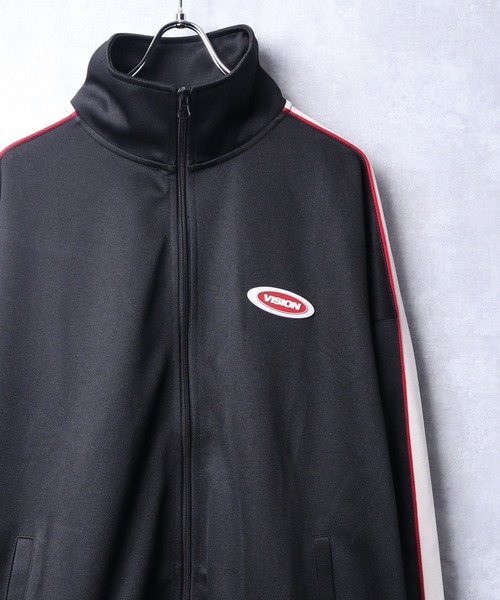 VISION STREET WEAR(ヴィジョンストリートウェア)の「【VISION STREET WEAR】セットアップ対応 ビッグシルエット スケータージャージ / トラックジャケット(ジャージ・レディース・ブラック/アイボリー/パープル/イエロー・MEDIUM/LARGE/X-LARGE)」の10枚目の写真