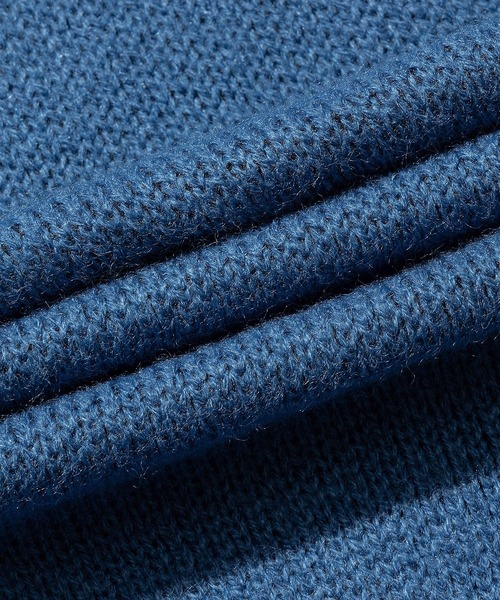 HOOK(フック)の「HOOK -original- アメカジワンちゃんイラストニット風スウェット(スウェット・メンズ・ライトグレー/ブルー・M/L/XL)」の15枚目の写真