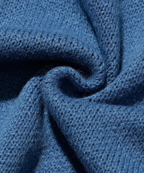 HOOK(フック)の「HOOK -original- アメカジワンちゃんイラストニット風スウェット(スウェット・メンズ・ライトグレー/ブルー・M/L/XL)」の16枚目の写真