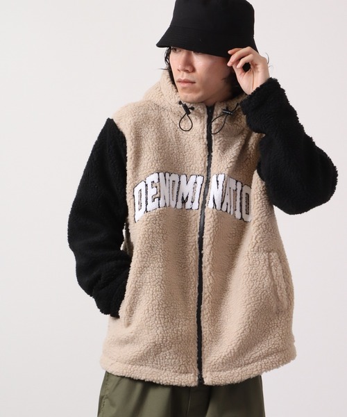 Bling Leads(ブリングリーズ)の「Bling Leads ボアサガラ刺繍ZIPパーカー(パーカー・メンズ・ベージュ×ブラック/ブラック×ベージュ/ホワイト×グリーン/ダークグリーン系/ホワイト/ブラウン系その他・XL/L/M)」の11枚目の写真