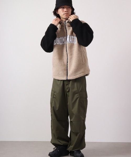 Bling Leads(ブリングリーズ)の「Bling Leads ボアサガラ刺繍ZIPパーカー(パーカー・メンズ・ベージュ×ブラック/ブラック×ベージュ/ホワイト×グリーン/ダークグリーン系/ホワイト/ブラウン系その他・XL/L/M)」の14枚目の写真