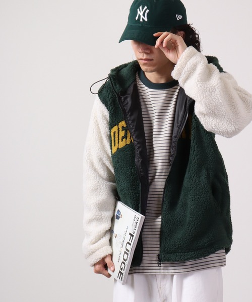 Bling Leads(ブリングリーズ)の「Bling Leads ボアサガラ刺繍ZIPパーカー(パーカー・メンズ・ベージュ×ブラック/ブラック×ベージュ/ホワイト×グリーン/ダークグリーン系/ホワイト/ブラウン系その他・XL/L/M)」の15枚目の写真