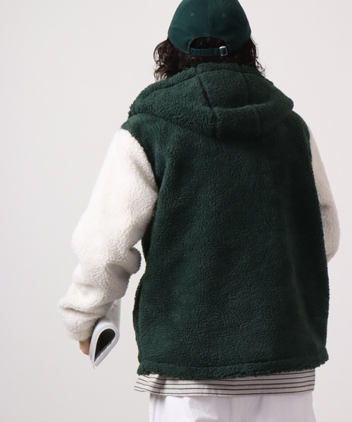 Bling Leads(ブリングリーズ)の「Bling Leads ボアサガラ刺繍ZIPパーカー(パーカー・メンズ・ベージュ×ブラック/ブラック×ベージュ/ホワイト×グリーン/ダークグリーン系/ホワイト/ブラウン系その他・XL/L/M)」の17枚目の写真