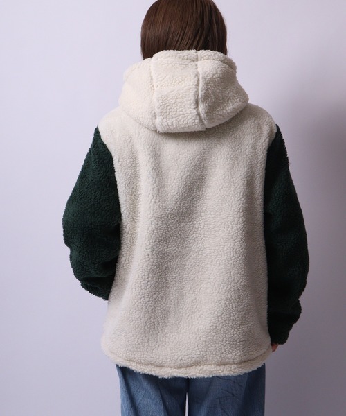 Bling Leads(ブリングリーズ)の「Bling Leads ボアサガラ刺繍ZIPパーカー(パーカー・メンズ・ベージュ×ブラック/ブラック×ベージュ/ホワイト×グリーン/ダークグリーン系/ホワイト/ブラウン系その他・XL/L/M)」の19枚目の写真