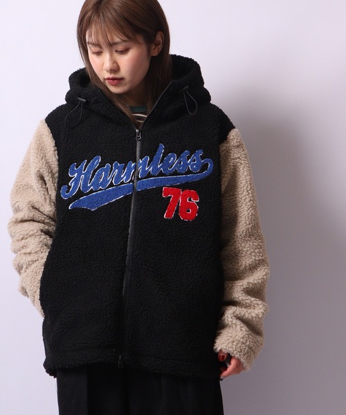 Bling Leads(ブリングリーズ)の「Bling Leads ボアサガラ刺繍ZIPパーカー(パーカー・メンズ・ベージュ×ブラック/ブラック×ベージュ/ホワイト×グリーン/ダークグリーン系/ホワイト/ブラウン系その他・XL/L/M)」の21枚目の写真