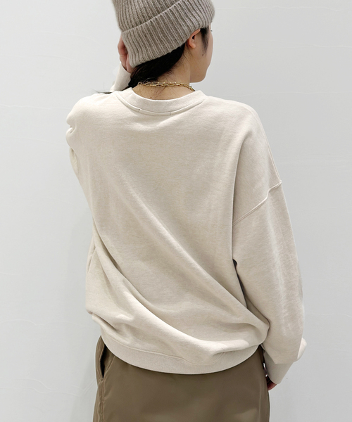 AP STUDIO（エーピーストゥディオ）の「コットンカシミヤスウェット（スウェット・レディース・ホワイト/チャコールグレー/ベージュ・FREE）」の5枚目の写真