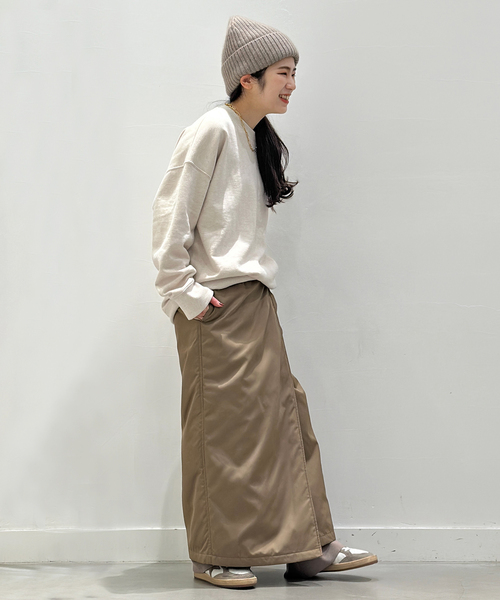 AP STUDIO（エーピーストゥディオ）の「コットンカシミヤスウェット（スウェット・レディース・ホワイト/チャコールグレー/ベージュ・FREE）」の7枚目の写真