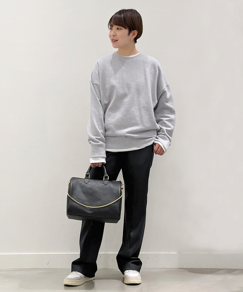 AP STUDIO（エーピーストゥディオ）の「コットンカシミヤスウェット（スウェット・レディース・ホワイト/チャコールグレー/ベージュ・FREE）」の18枚目の写真