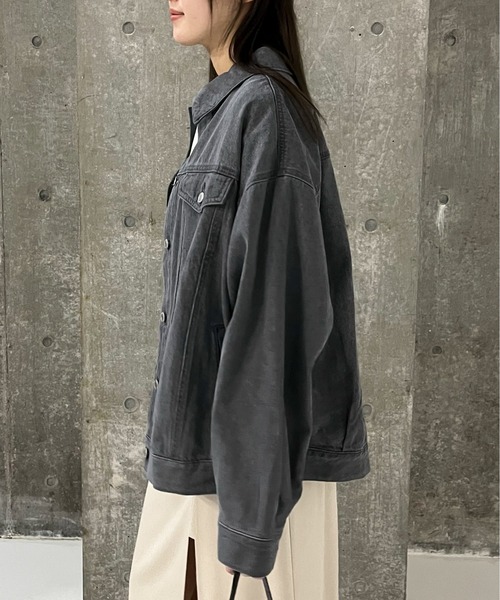 EPIMI E'PIMMY(エピミエピミー)の「〈ユニセックス〉オーバーデニムジャケット(デニムジャケット・レディース・ネイビー/ブルー/グレー/ブラック・MEDIUM)」の6枚目の写真