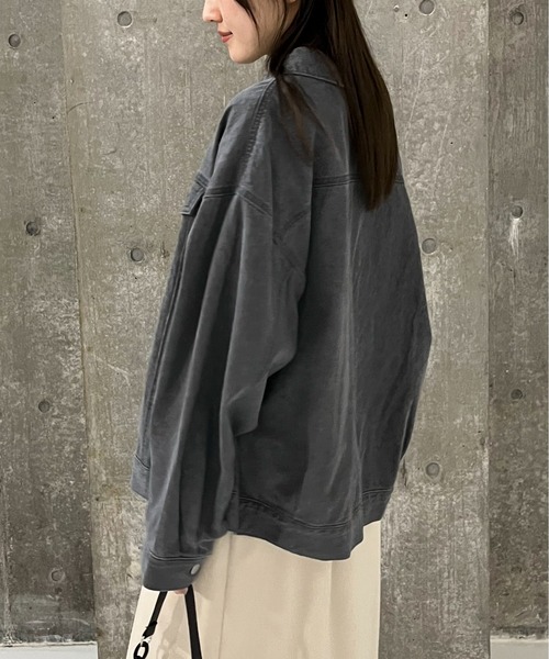 EPIMI E'PIMMY(エピミエピミー)の「〈ユニセックス〉オーバーデニムジャケット(デニムジャケット・レディース・ネイビー/ブルー/グレー/ブラック・MEDIUM)」の7枚目の写真