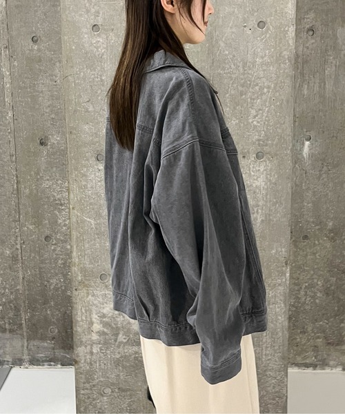 EPIMI E'PIMMY(エピミエピミー)の「〈ユニセックス〉オーバーデニムジャケット(デニムジャケット・レディース・ネイビー/ブルー/グレー/ブラック・MEDIUM)」の8枚目の写真