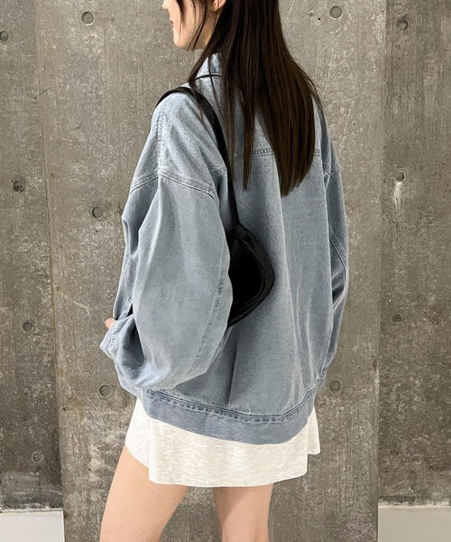 EPIMI E'PIMMY(エピミエピミー)の「〈ユニセックス〉オーバーデニムジャケット(デニムジャケット・レディース・ネイビー/ブルー/グレー/ブラック・MEDIUM)」の13枚目の写真