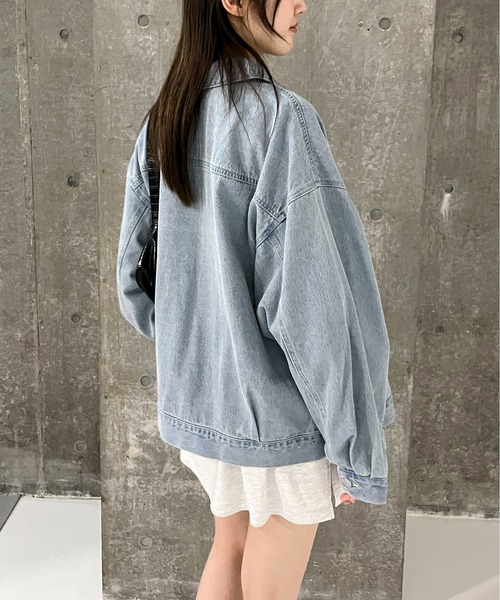 EPIMI E'PIMMY(エピミエピミー)の「〈ユニセックス〉オーバーデニムジャケット(デニムジャケット・レディース・ネイビー/ブルー/グレー/ブラック・MEDIUM)」の14枚目の写真