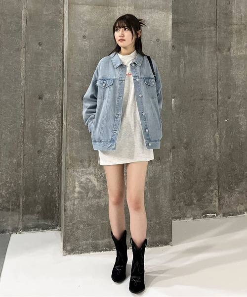 EPIMI E'PIMMY(エピミエピミー)の「〈ユニセックス〉オーバーデニムジャケット(デニムジャケット・レディース・ネイビー/ブルー/グレー/ブラック・MEDIUM)」の15枚目の写真