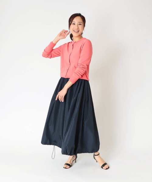 Jines(ジネス)の「ボーダードッキング・ドローコードワンピース(ワンピース・レディース・ブラック/グレー・38)」の13枚目の写真