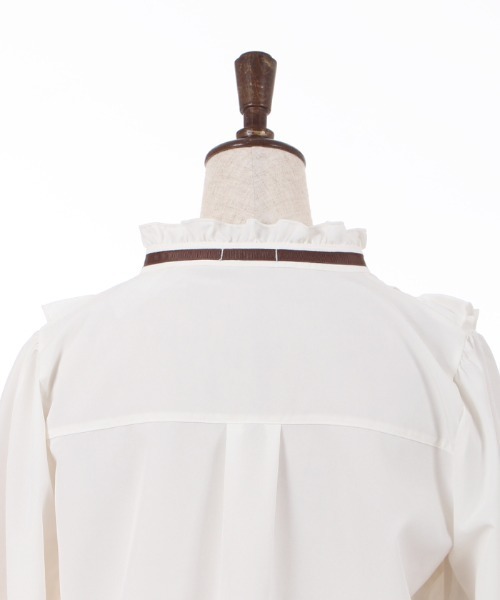 axes femme(アクシーズファム)の「薔薇刺繍ハイネックブラウス(シャツ/ブラウス・レディース・ブラック/キナリ/ピンク・LARGE/MEDIUM)」の16枚目の写真