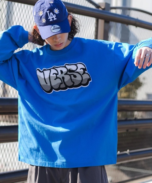 WEGO（ウィゴー）の「WEGO/ヘビーウエイト サガラグラフィックロンT（Tシャツ/カットソー・メンズ・グレー/ブラック/ホワイト/ブルー・LARGE/MEDIUM）」の4枚目の写真