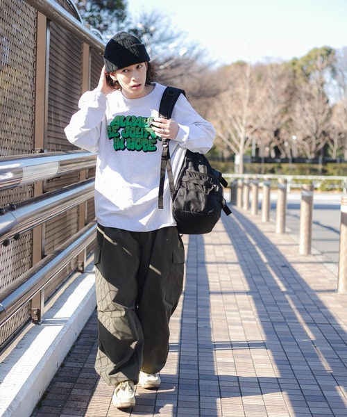 WEGO（ウィゴー）の「WEGO/ヘビーウエイト サガラグラフィックロンT（Tシャツ/カットソー・メンズ・グレー/ブラック/ホワイト/ブルー・LARGE/MEDIUM）」の18枚目の写真