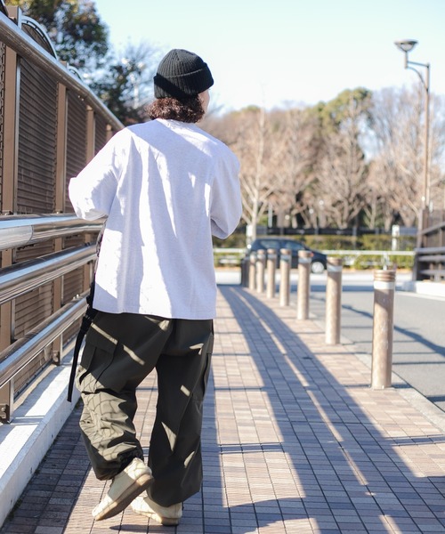 WEGO（ウィゴー）の「WEGO/ヘビーウエイト サガラグラフィックロンT（Tシャツ/カットソー・メンズ・グレー/ブラック/ホワイト/ブルー・LARGE/MEDIUM）」の16枚目の写真