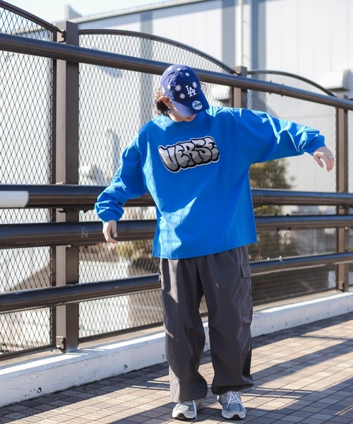 WEGO（ウィゴー）の「WEGO/ヘビーウエイト サガラグラフィックロンT（Tシャツ/カットソー・メンズ・グレー/ブラック/ホワイト/ブルー・LARGE/MEDIUM）」の12枚目の写真