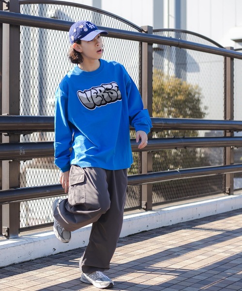 WEGO（ウィゴー）の「WEGO/ヘビーウエイト サガラグラフィックロンT（Tシャツ/カットソー・メンズ・グレー/ブラック/ホワイト/ブルー・LARGE/MEDIUM）」の10枚目の写真