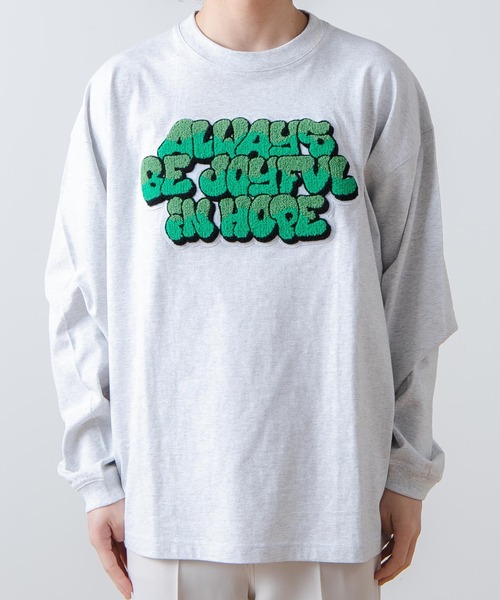 WEGO（ウィゴー）の「WEGO/ヘビーウエイト サガラグラフィックロンT（Tシャツ/カットソー・メンズ・グレー/ブラック/ホワイト/ブルー・LARGE/MEDIUM）」の22枚目の写真