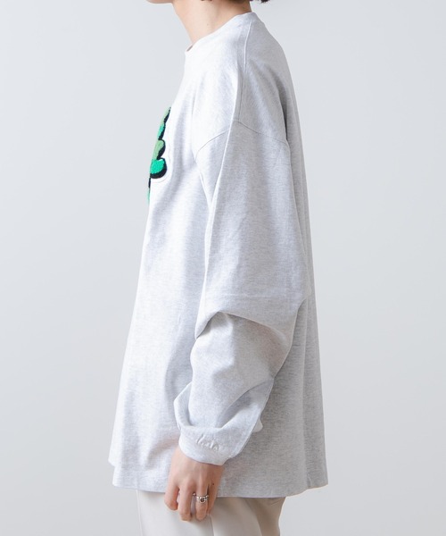 WEGO（ウィゴー）の「WEGO/ヘビーウエイト サガラグラフィックロンT（Tシャツ/カットソー・メンズ・グレー/ブラック/ホワイト/ブルー・LARGE/MEDIUM）」の19枚目の写真