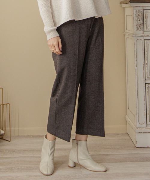 flower(フラワー)の「ウォーミースマートパンツ(その他パンツ・レディース・グレー/アイボリー・FREE)」の1枚目の写真