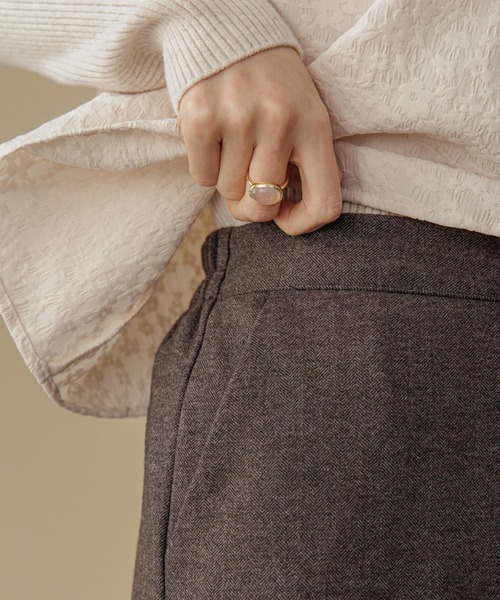 flower(フラワー)の「ウォーミースマートパンツ(その他パンツ・レディース・グレー/アイボリー・FREE)」の4枚目の写真