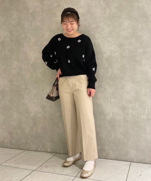 flower(フラワー)の「ウォーミースマートパンツ(その他パンツ・レディース・グレー/アイボリー・FREE)」の16枚目の写真