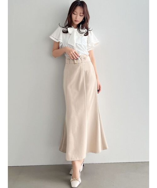 RESEXXY（リゼクシー）の「バックルマーメイドスカート【セットアップ着用可能】（スカート・レディース・ホワイト/ベージュ/その他1・FREE）」の15枚目の写真