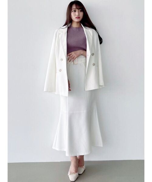 RESEXXY（リゼクシー）の「バックルマーメイドスカート【セットアップ着用可能】（スカート・レディース・ホワイト/ベージュ/その他1・FREE）」の11枚目の写真