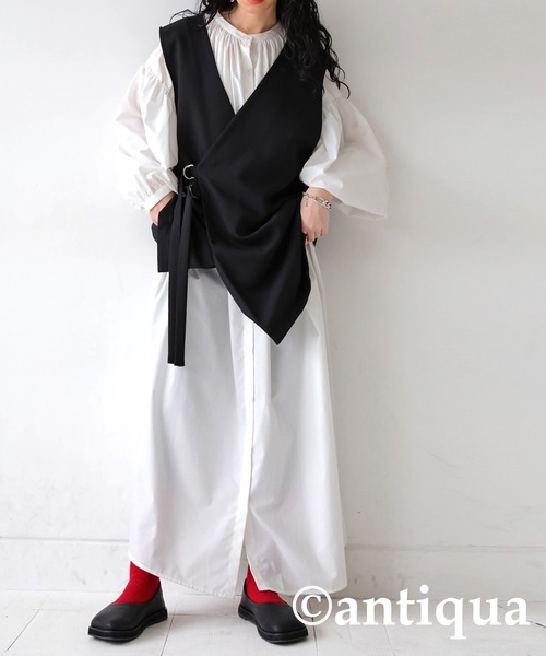 antiqua(アンティカ)の「変形オブリークトゥパンプス(パンプス・レディース・ブラック・S/M/L/LL)」の6枚目の写真